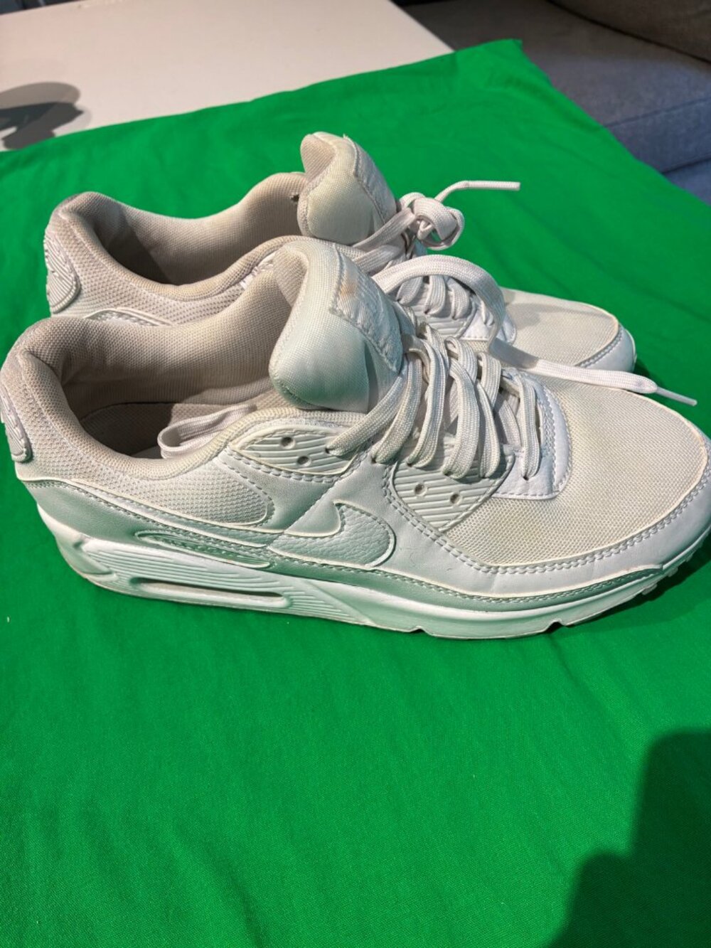 Nike Air Max 90 Triple White Women's Shoes US 10 DH8010-100 Sneakers
